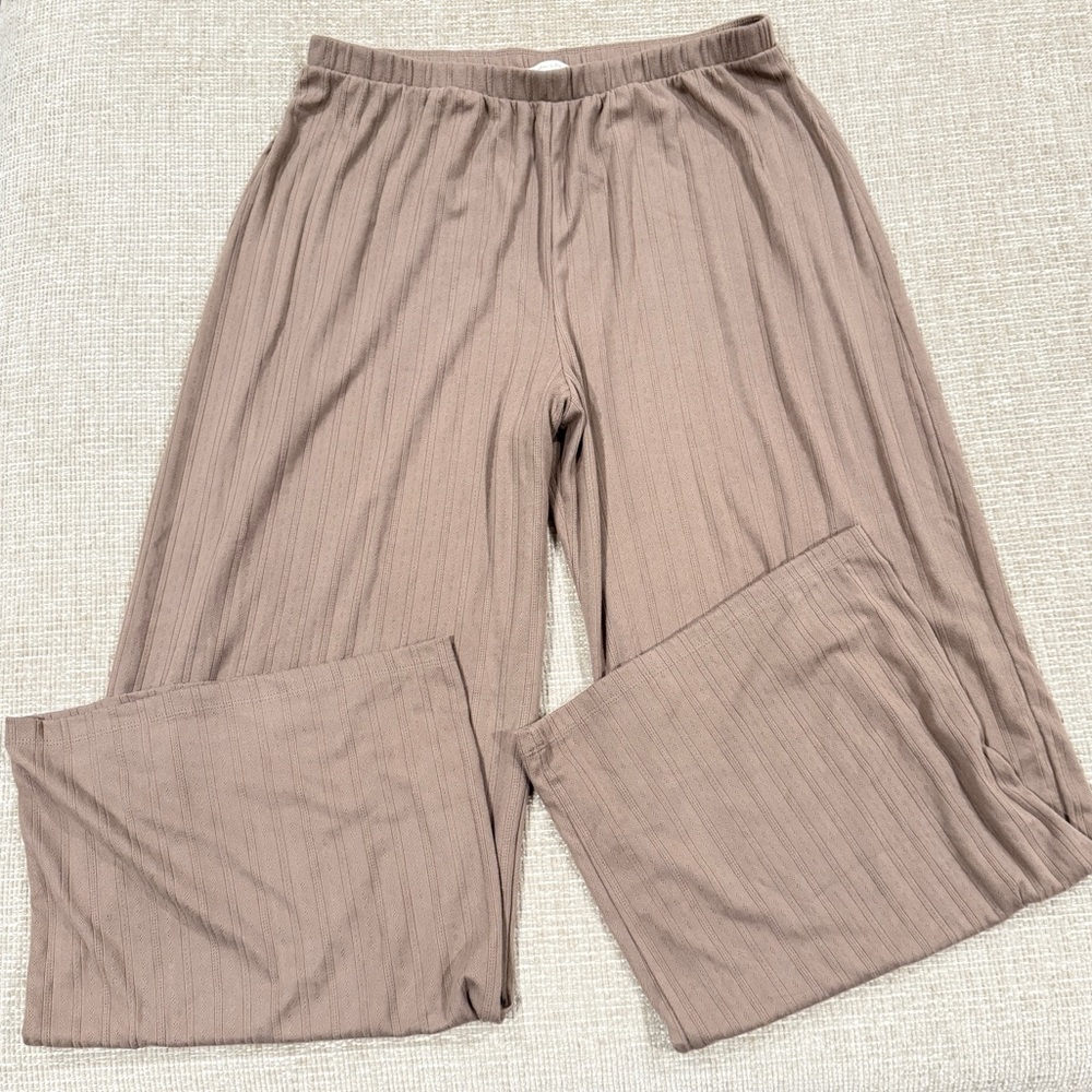 Abercrombie Pointelle Wide Leg Pants